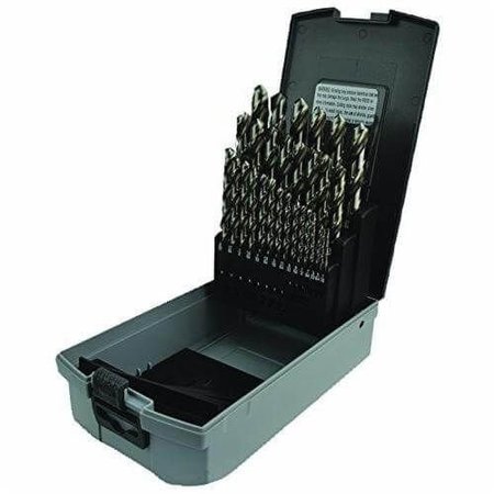 MORSE Jobber Length Drill Set, Series 8020, Imperial System of Measurement, 116 Minimum Drill Bit Size,  18005